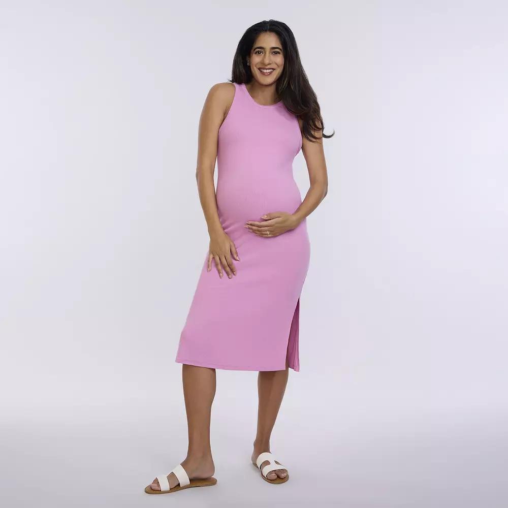 Maternity Motherhood® Racerback Tank Dress, Women's, Size: Small-Mat, Cyclamen Product Image
