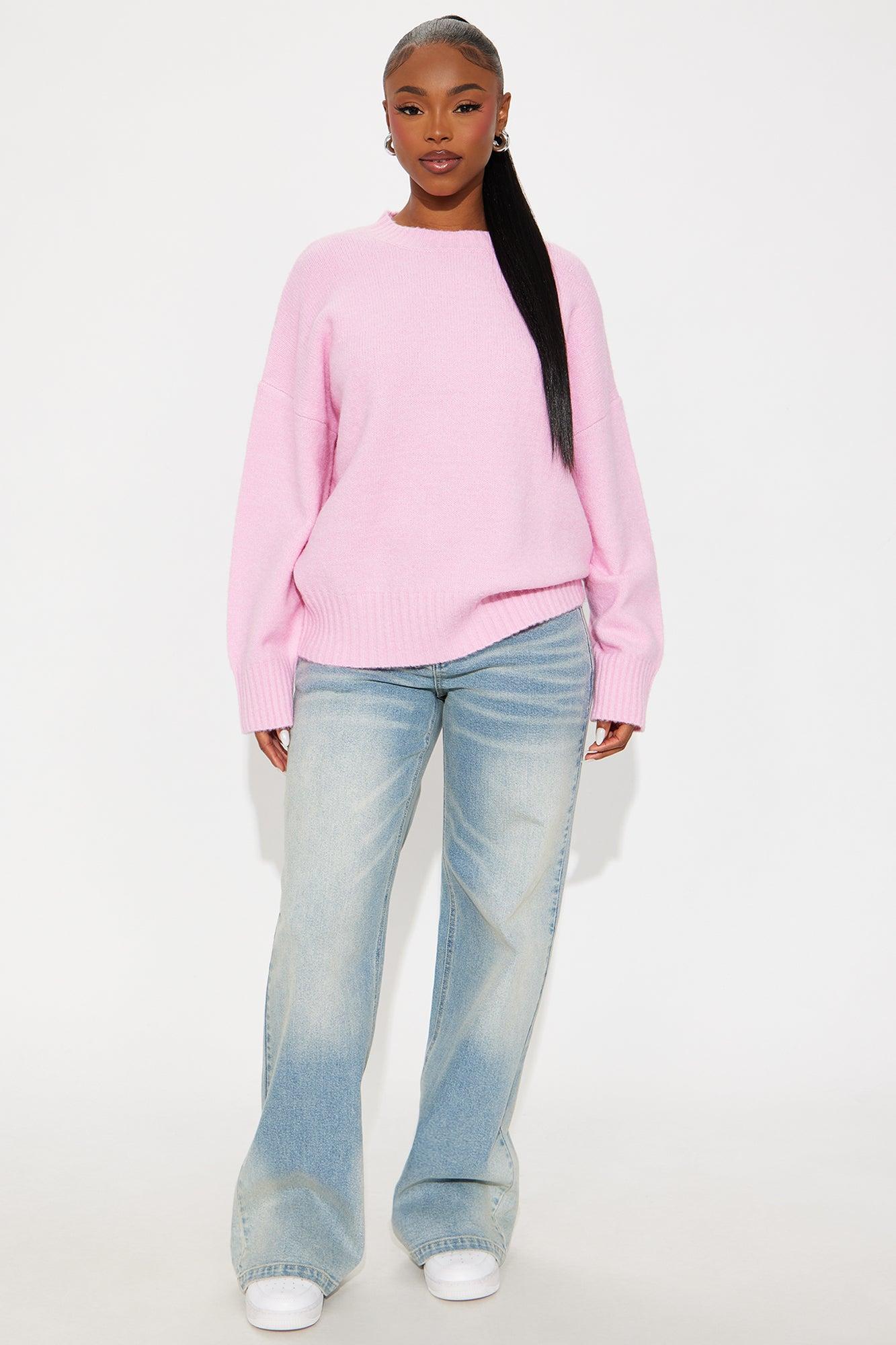 On Wednesdays Pullover Sweater - Pink Product Image