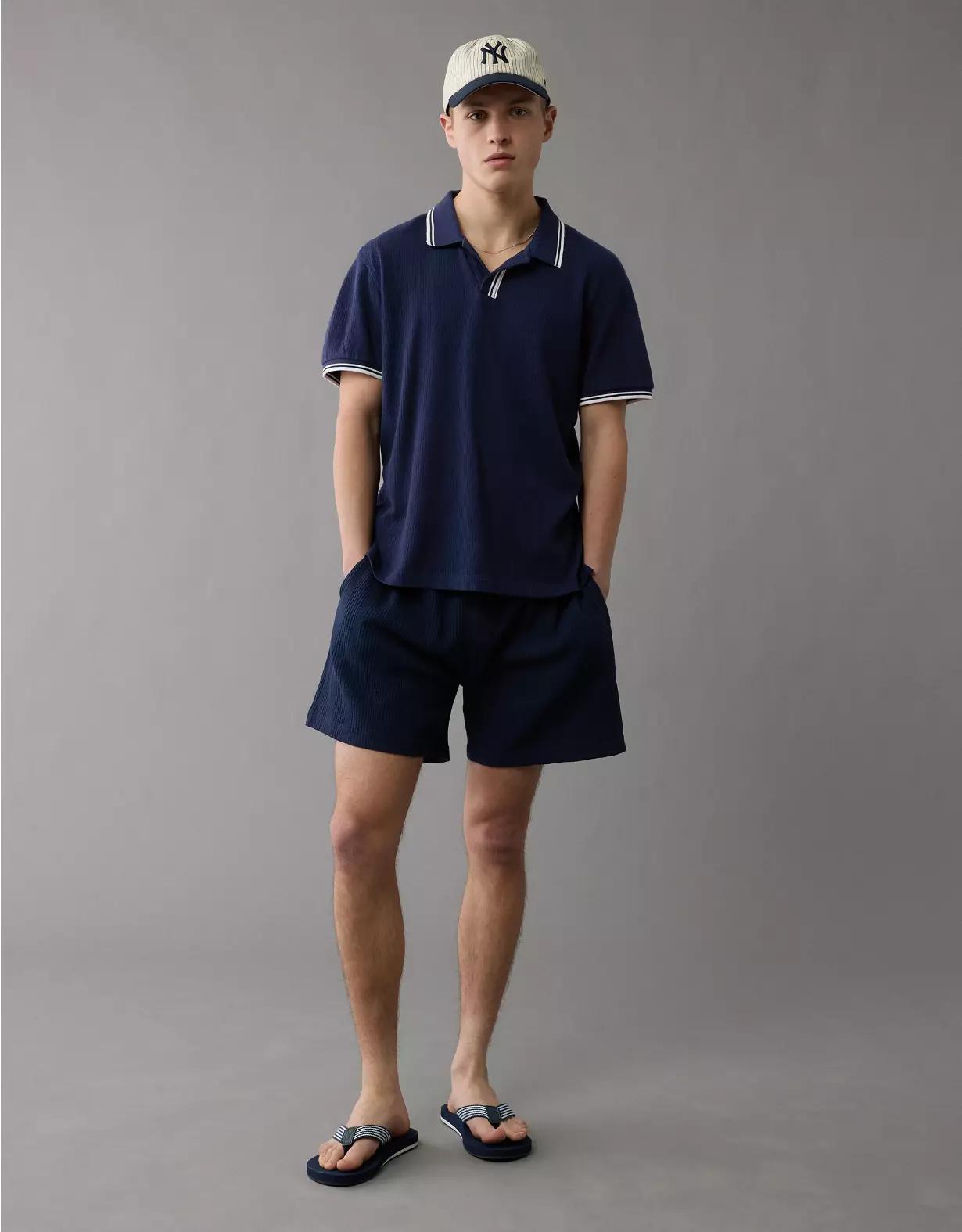 AE 24/7 Mesh Polo Shirt Product Image