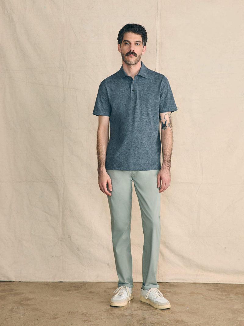 Movement™ Short-Sleeve Pique Polo Shirt (Tall) - Dusty Iron Heather Product Image