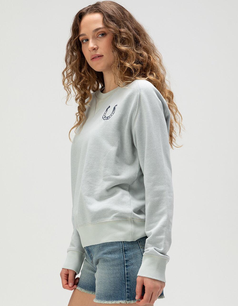 LEE Horseshoe Womens Crewneck Sweatshirt - HEATHER GRAY Product Image