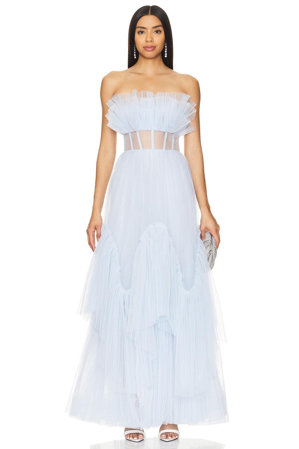 Long Corset Evening Dress BCBGMAXAZRIA Product Image
