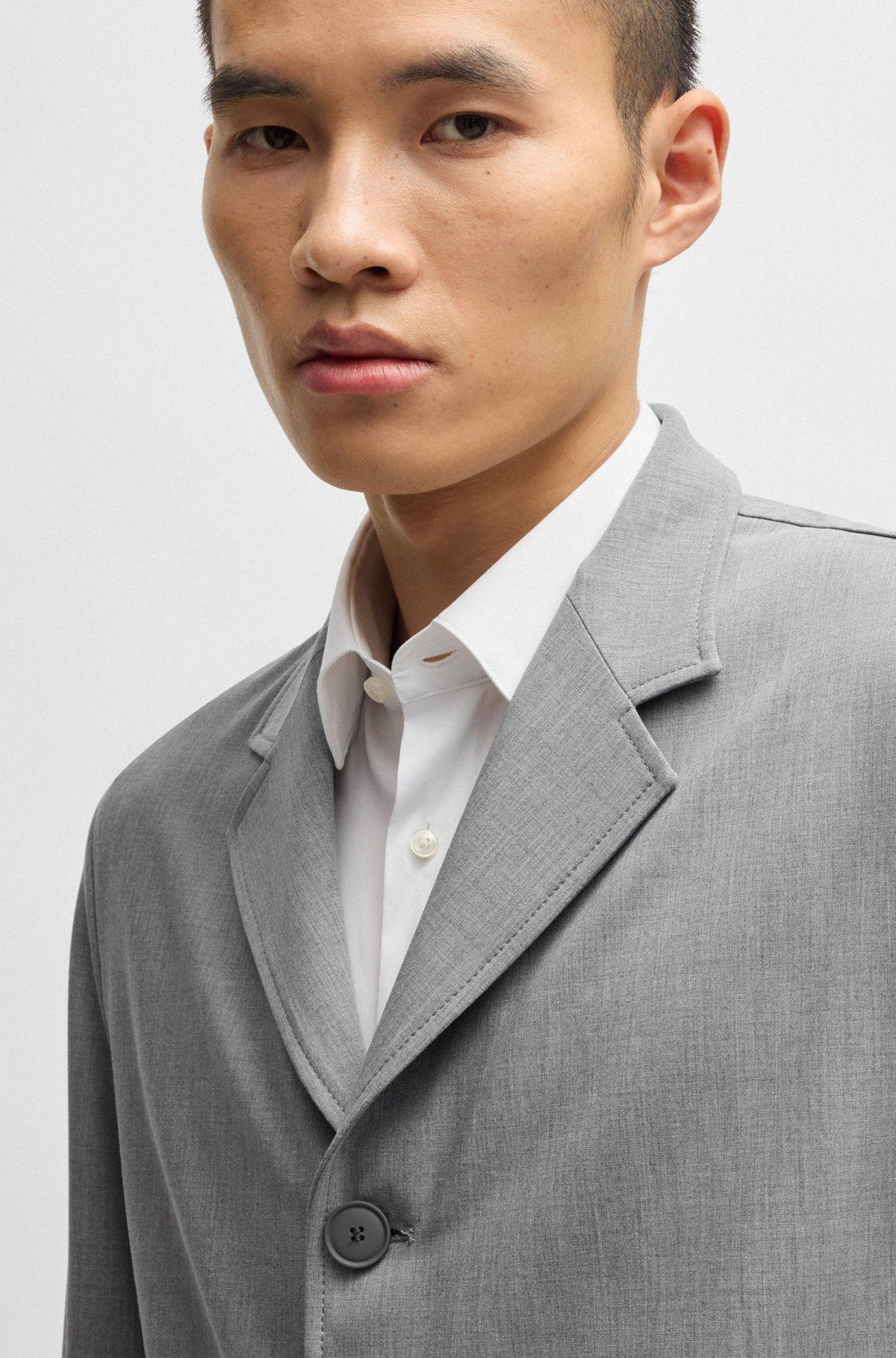 Relaxed-fit jacket in bonded stretch fabric Product Image