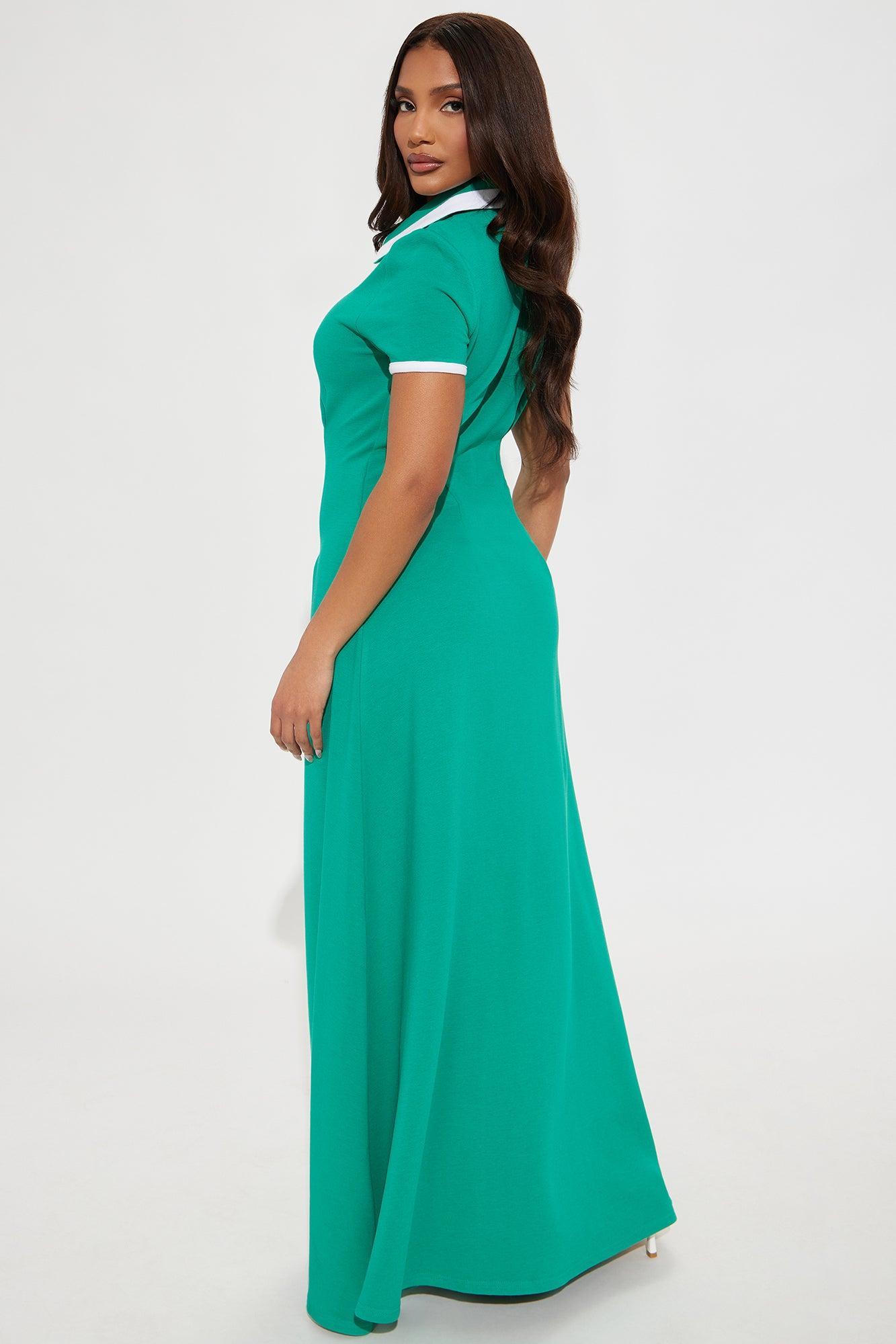 Playing Fair Maxi Dress - Kelly Green Product Image