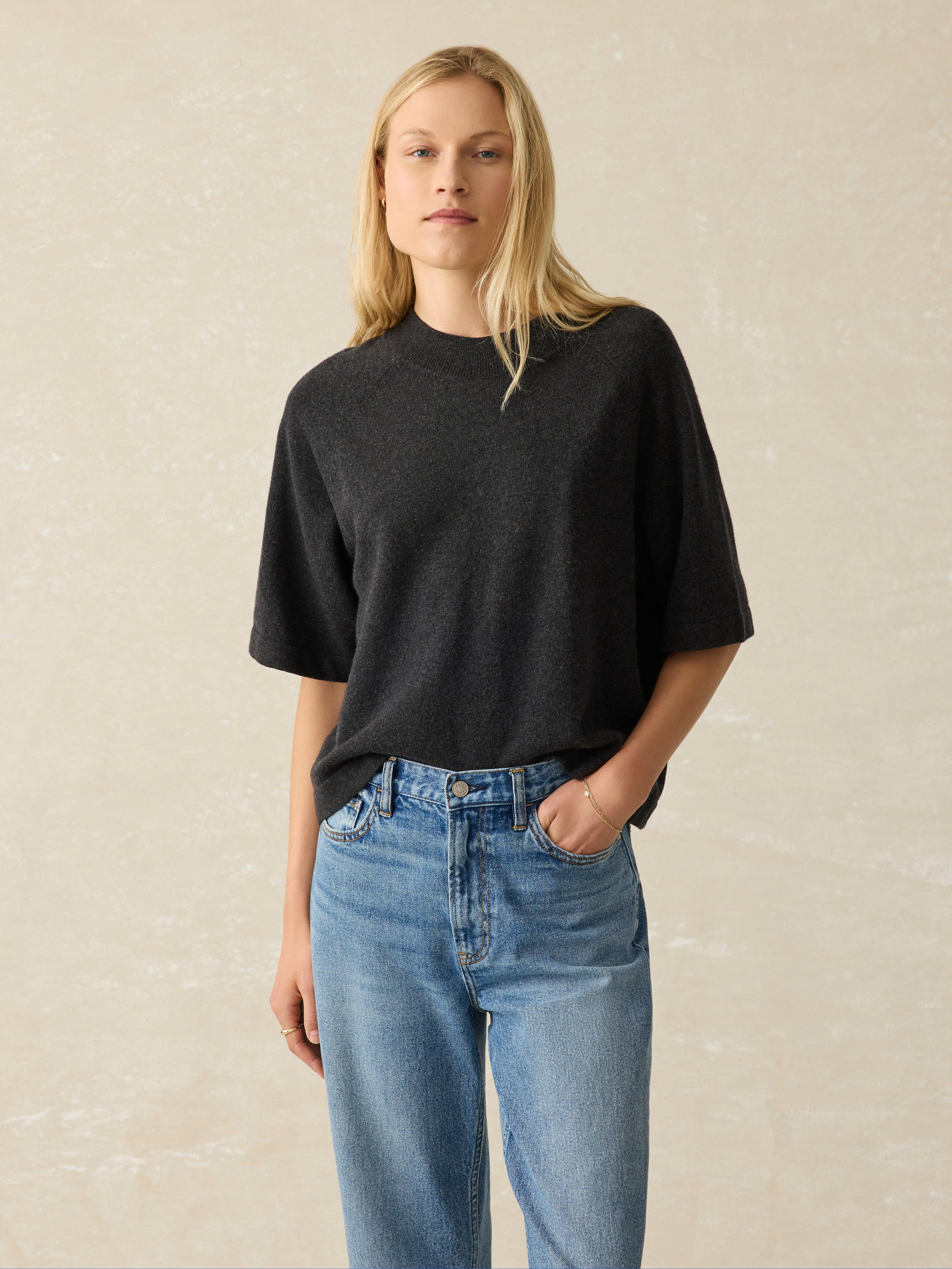 Jackson Sweater Tee - Ash Heather Female Product Image