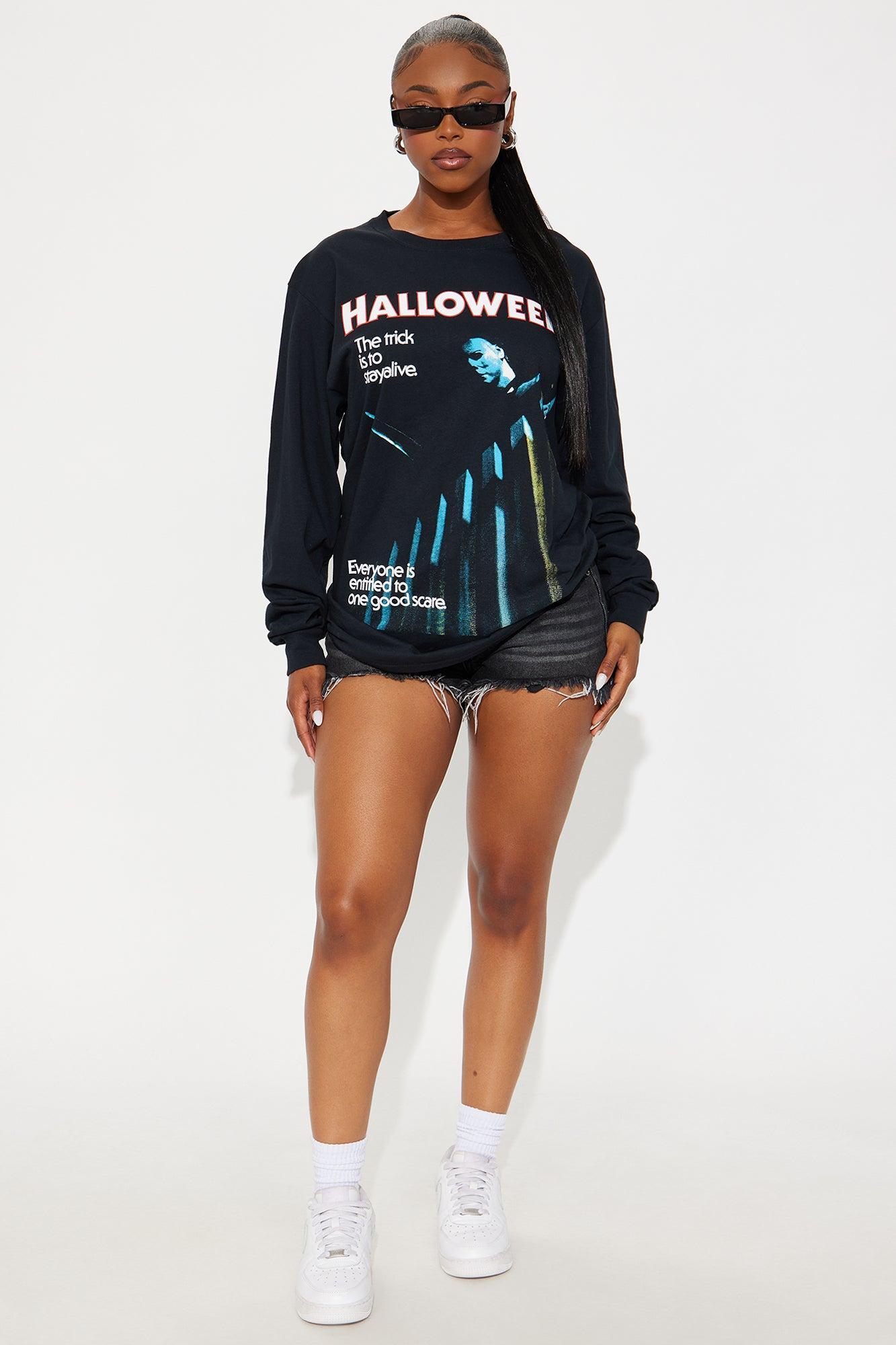 Halloween Michael Myers Long Sleeve Tee - Black Product Image