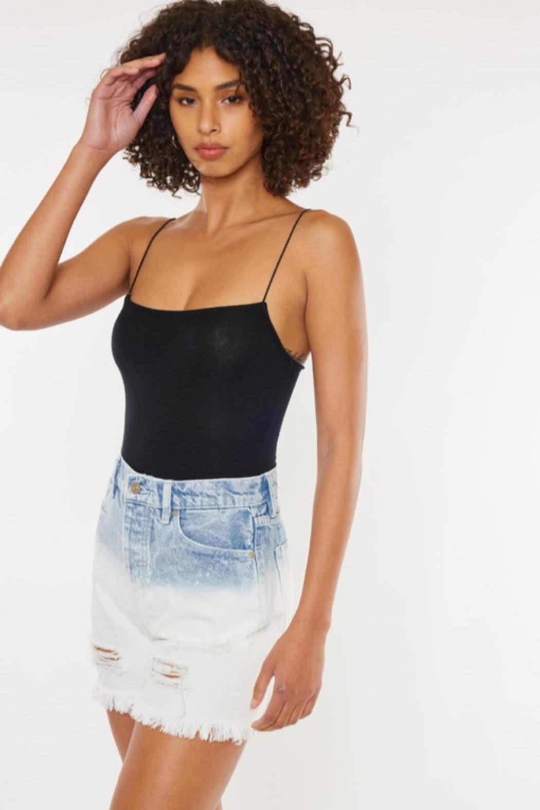 Ultra High Rise Denim Shorts Product Image