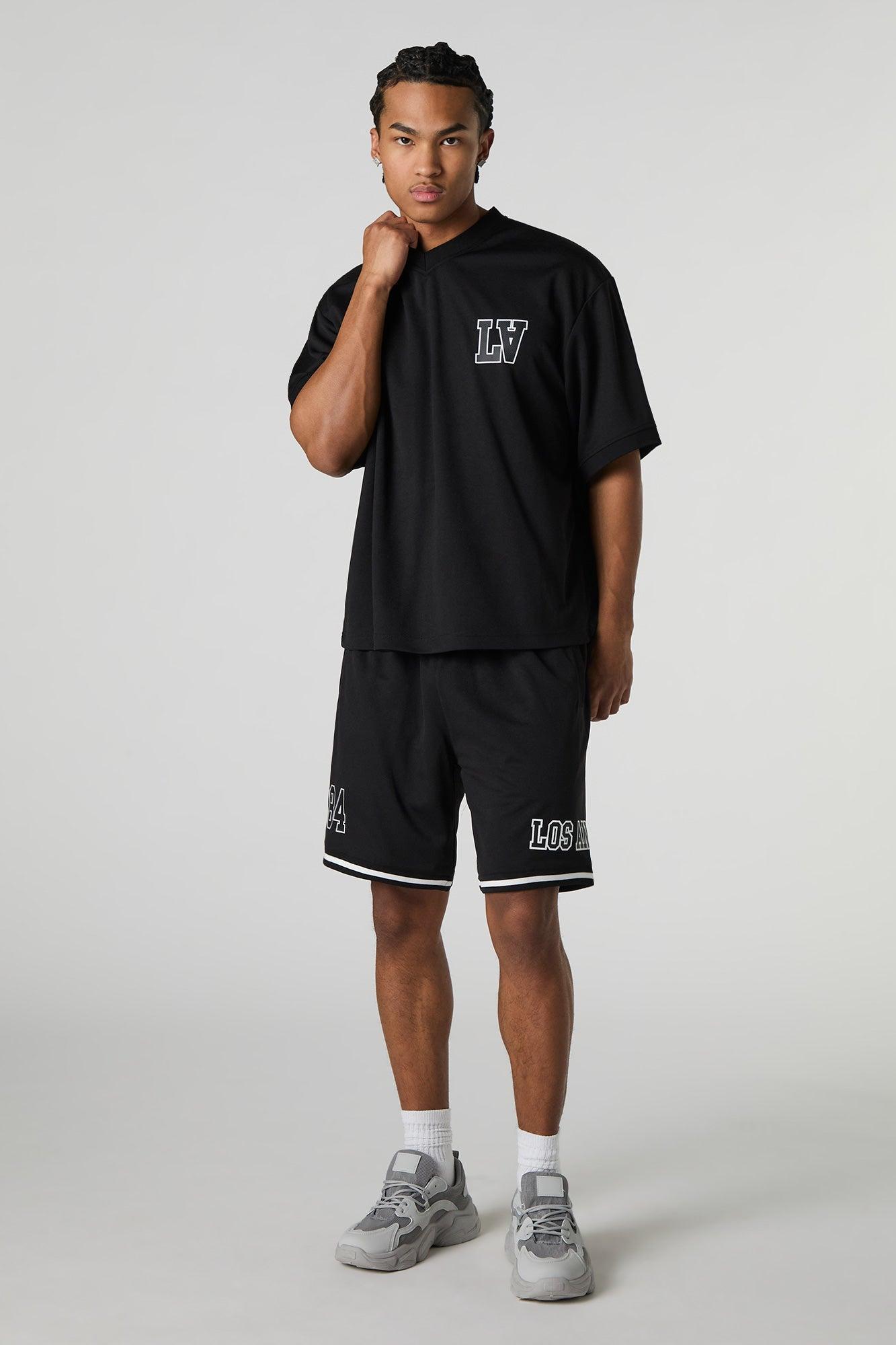 LA Graphic Mesh Football Jersey Male Product Image