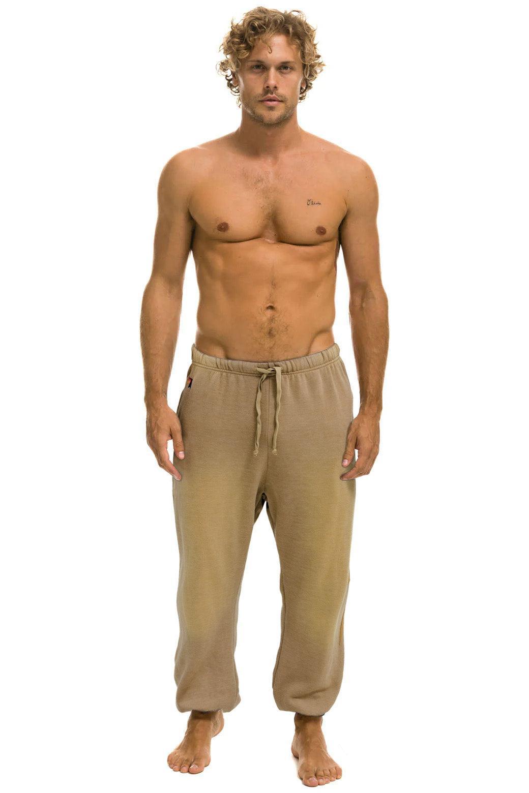 BOLT STITCH SWEATPANTS - FADED TAN Male Product Image