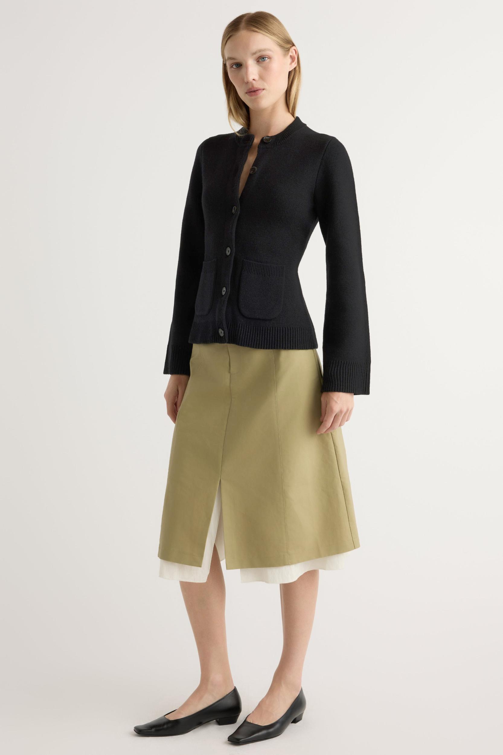 Eames Organic Cotton-Wool Button Cardigan Product Image