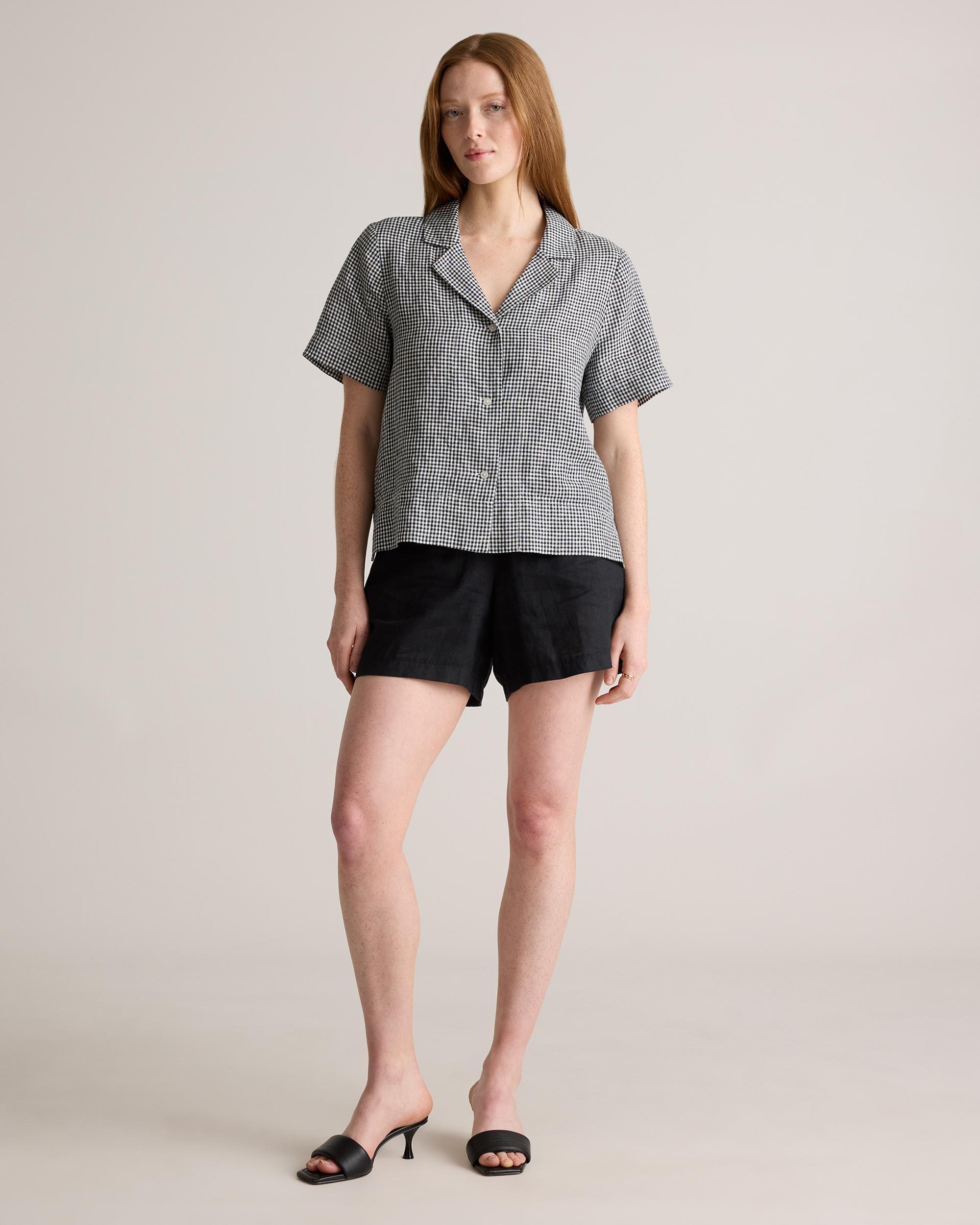 Quince | Women's 100% European Linen Short Sleeve Shirt Product Image