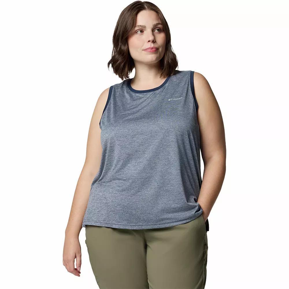 Plus Size Columbia Bluevista Hill™ Omni-WICK™ Tank Top, Women's, Size: 2XL, Collegiate Blue Product Image