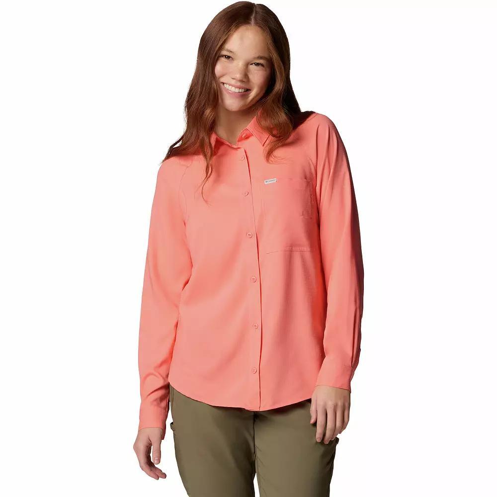 Women's Columbia Anytime Lite™ Long-Sleeve Shirt, Size: XS, Spray Product Image