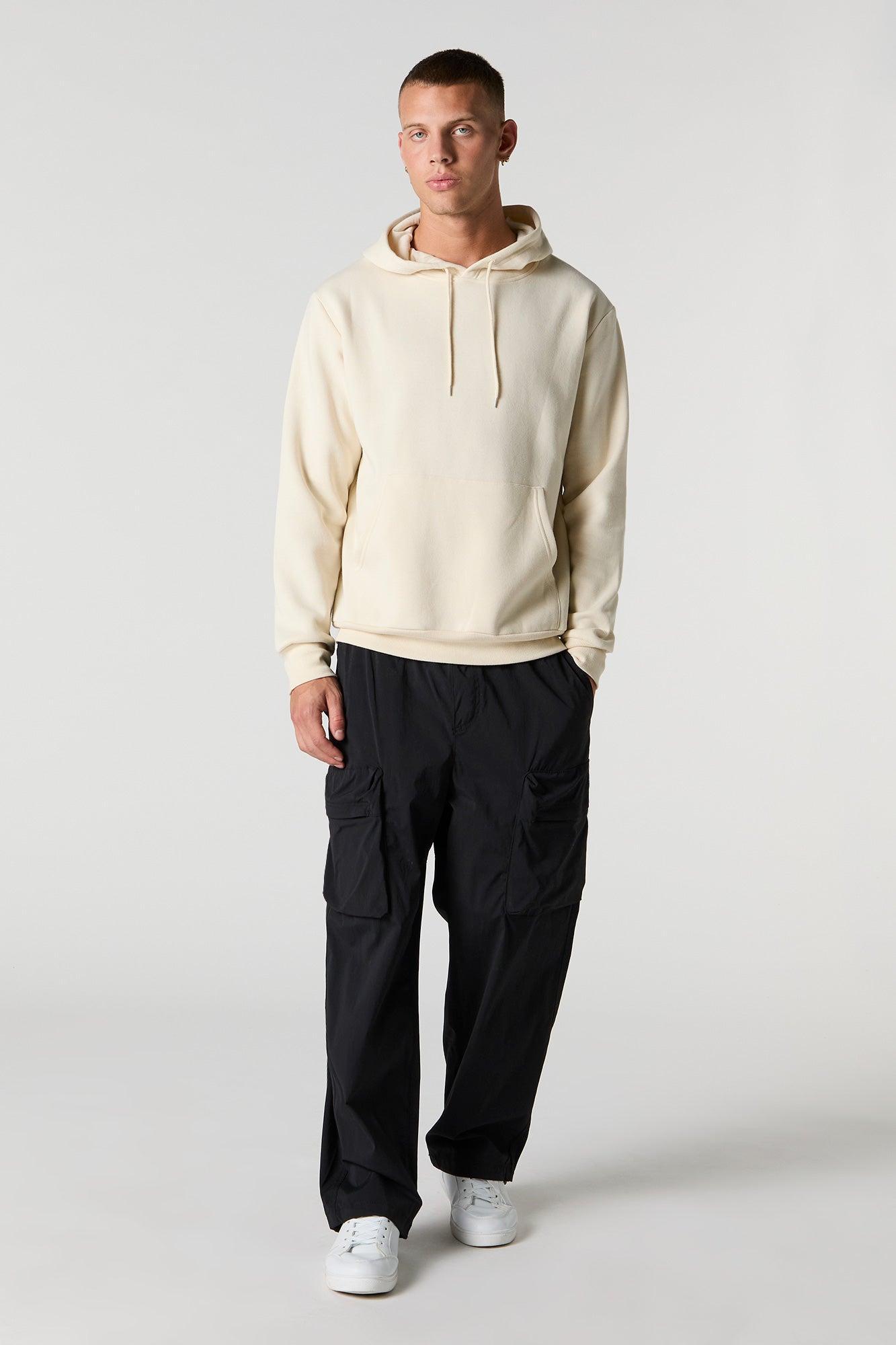 Everyday Solid Fleece Hoodie Male Product Image