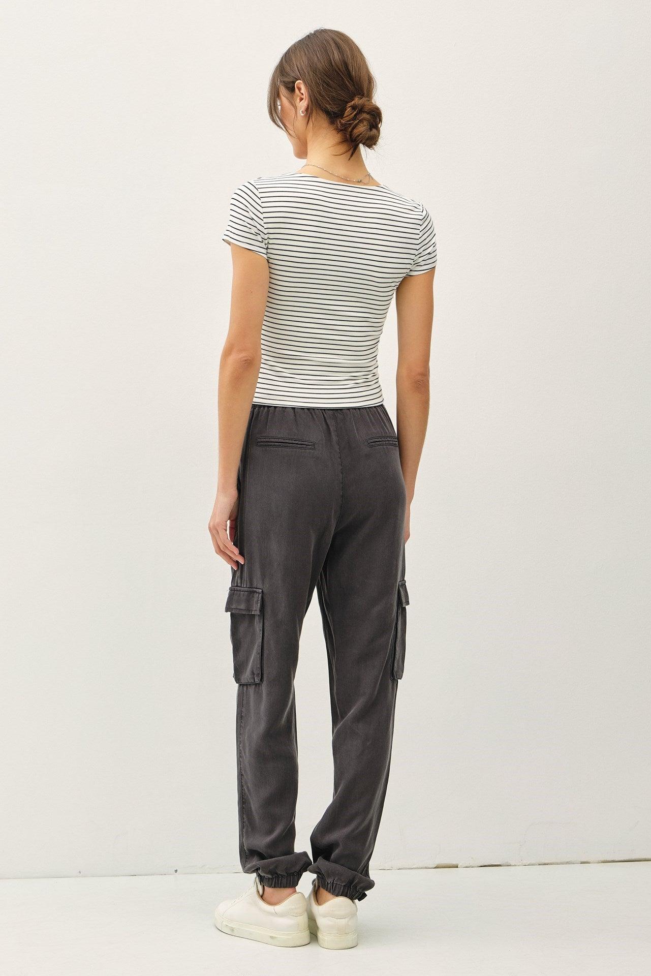 UB BASICS: SWEETEST SOUL STRIPED TOP Product Image
