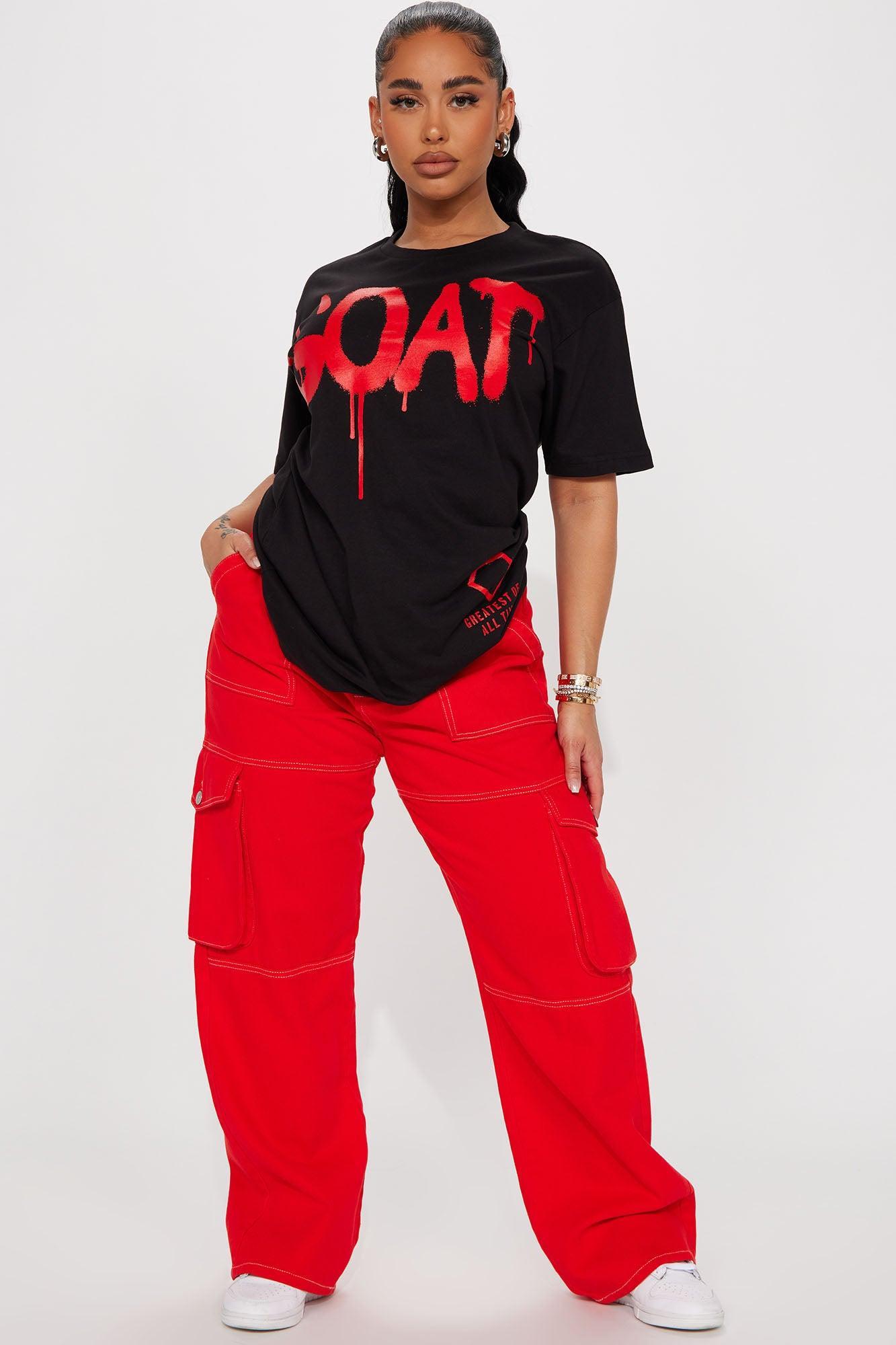 GOAT Graffiti Top - Black/Red Product Image