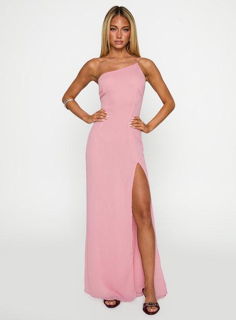 Kiss Of Life Chiffon Maxi Dress Pink Product Image