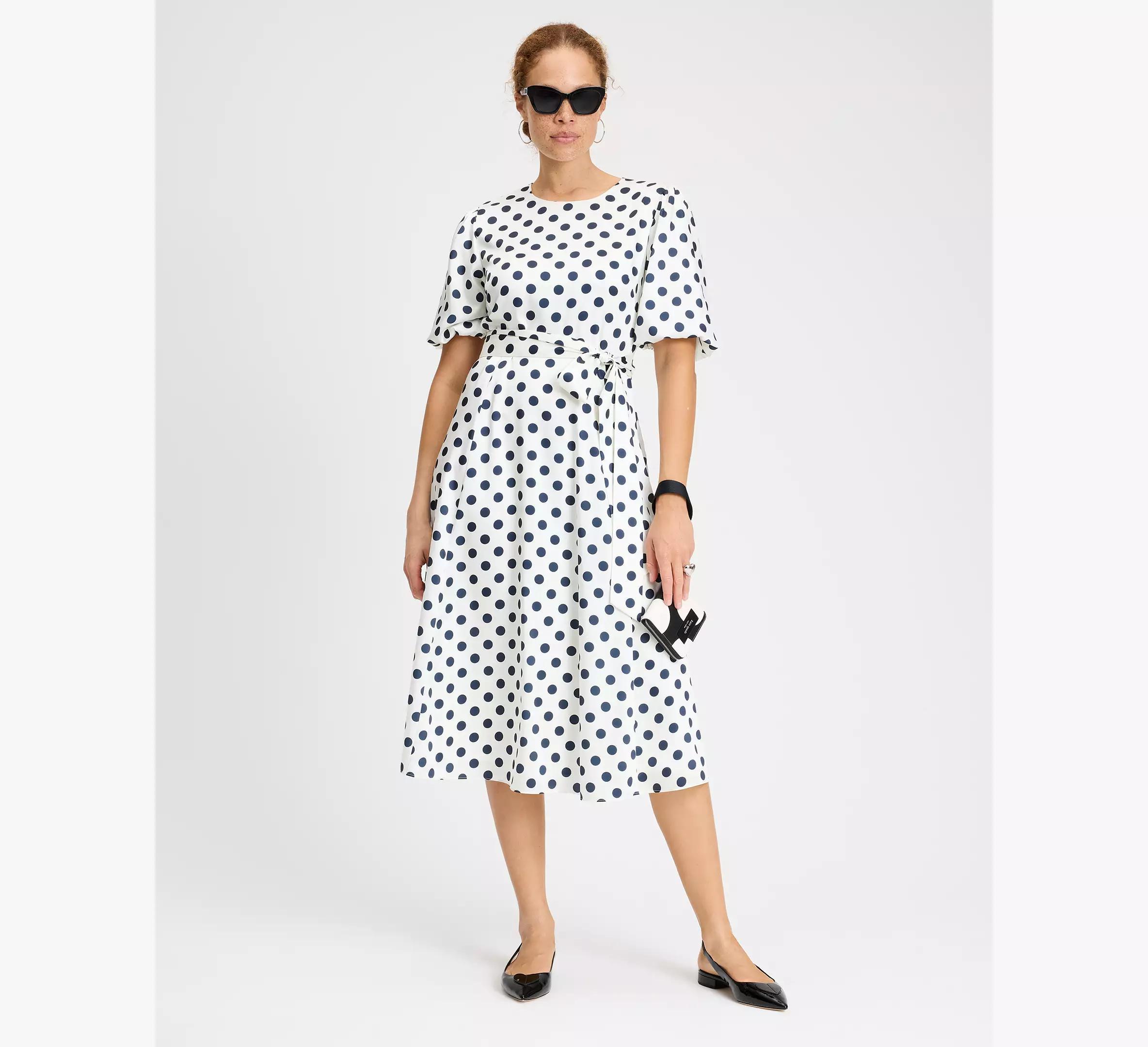 Breezy Dot Matinee Dress Product Image