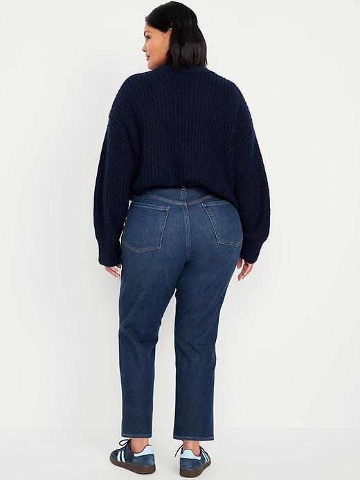 High-Waisted Built-In Warm OG Straight Ankle Jeans Product Image