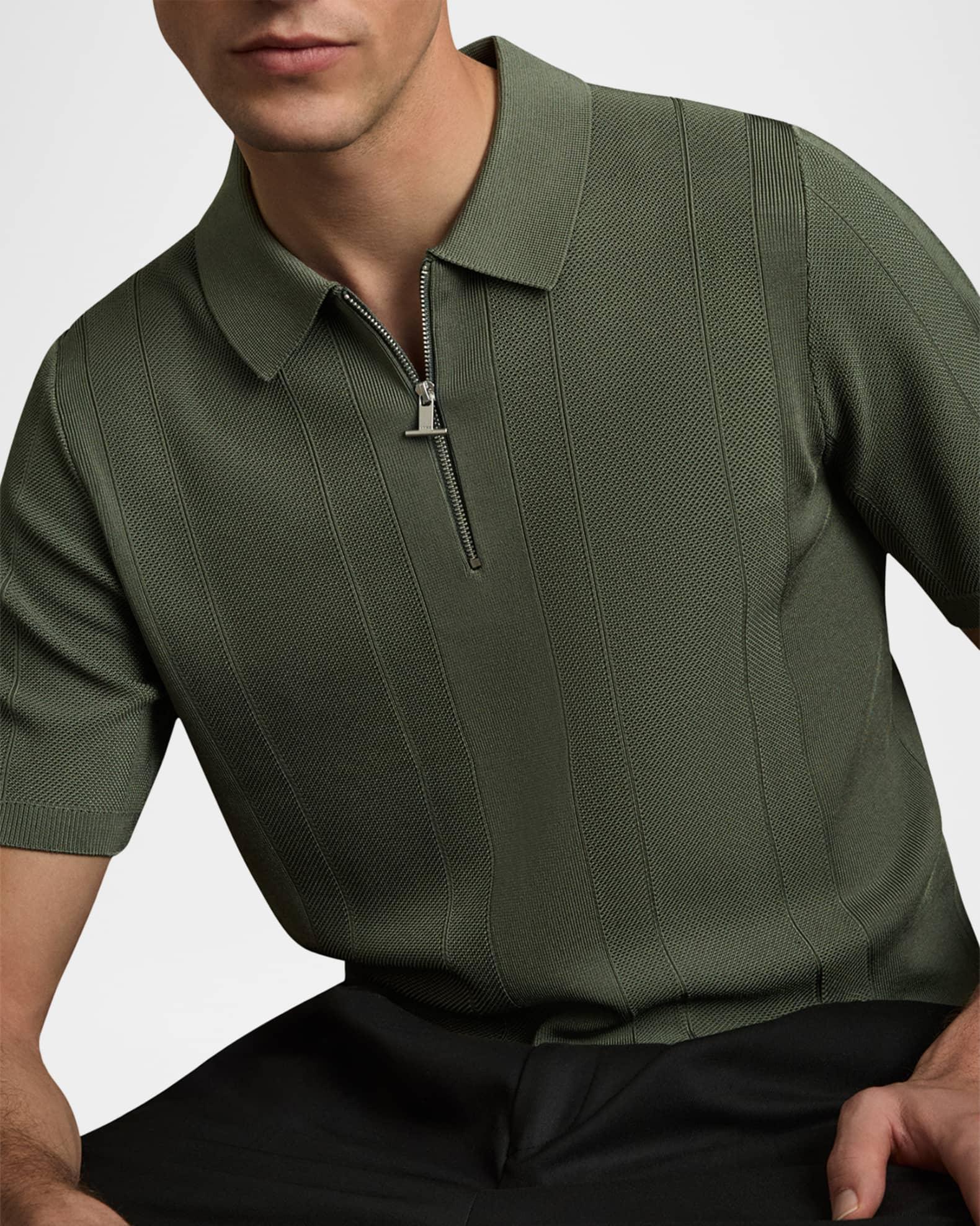 Mens Bart Half-zip Textured Polo Shirt Product Image