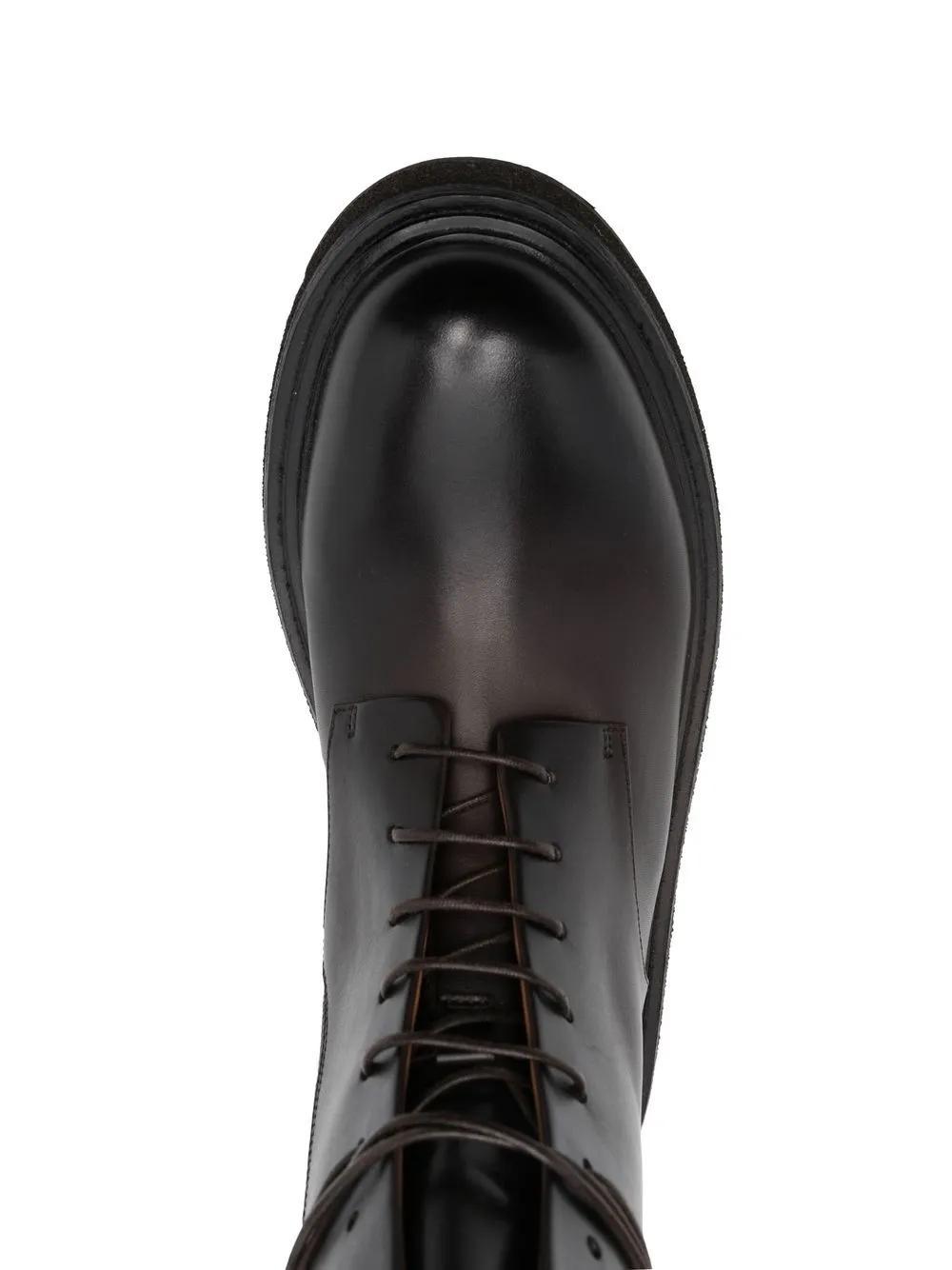 lace-up leather boots Product Image