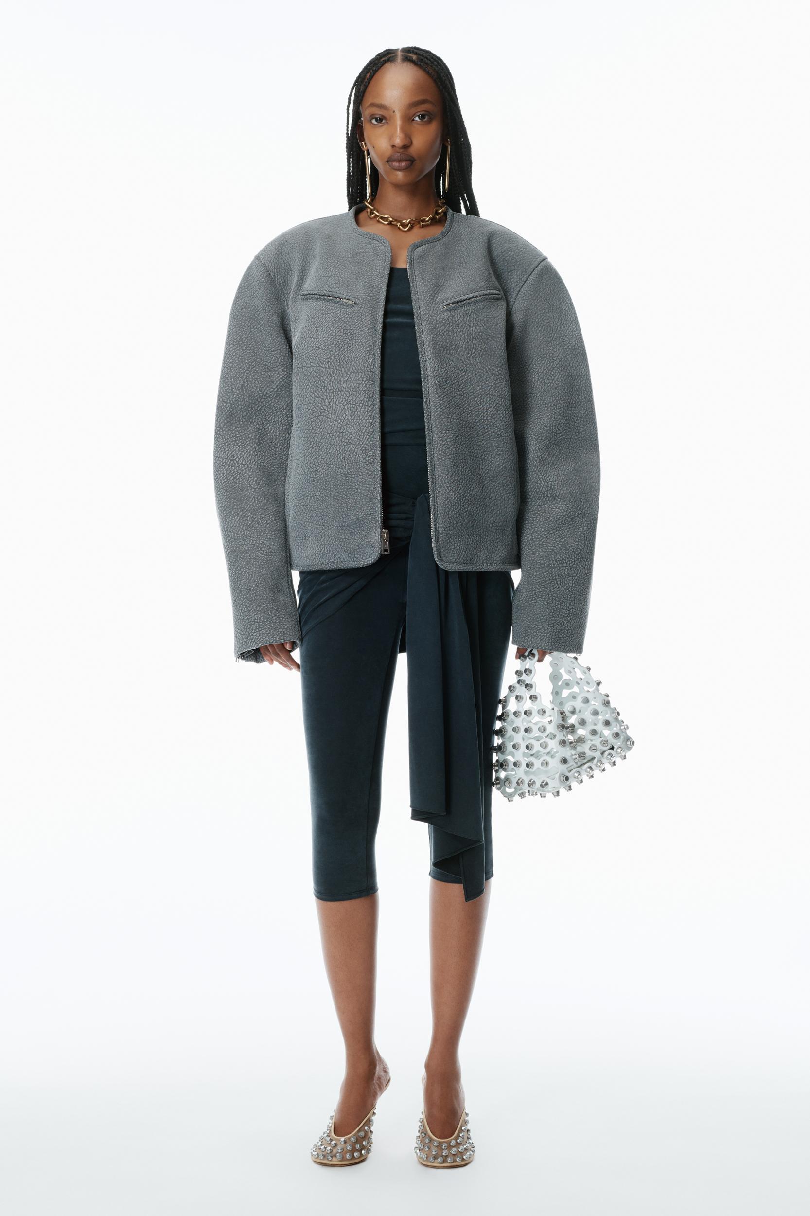 Oversized Boxy Moto Jacket Product Image