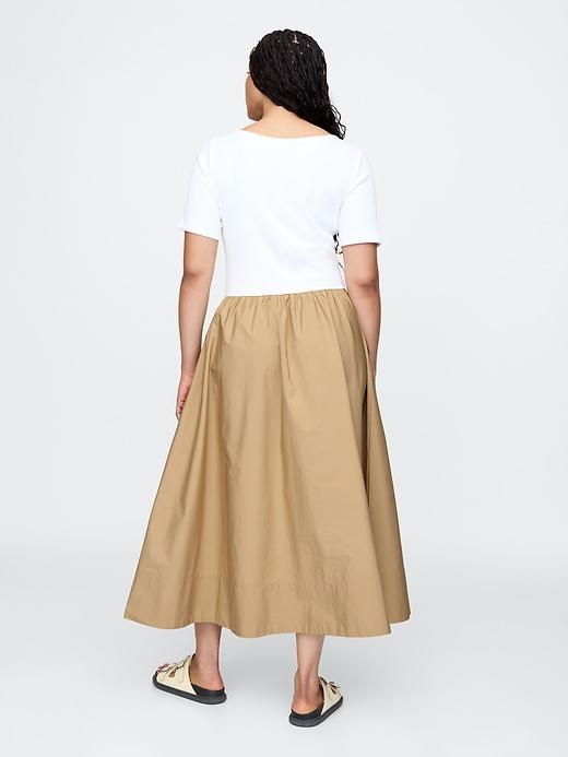 Mixed Media Modern Rib Maxi Dress Product Image