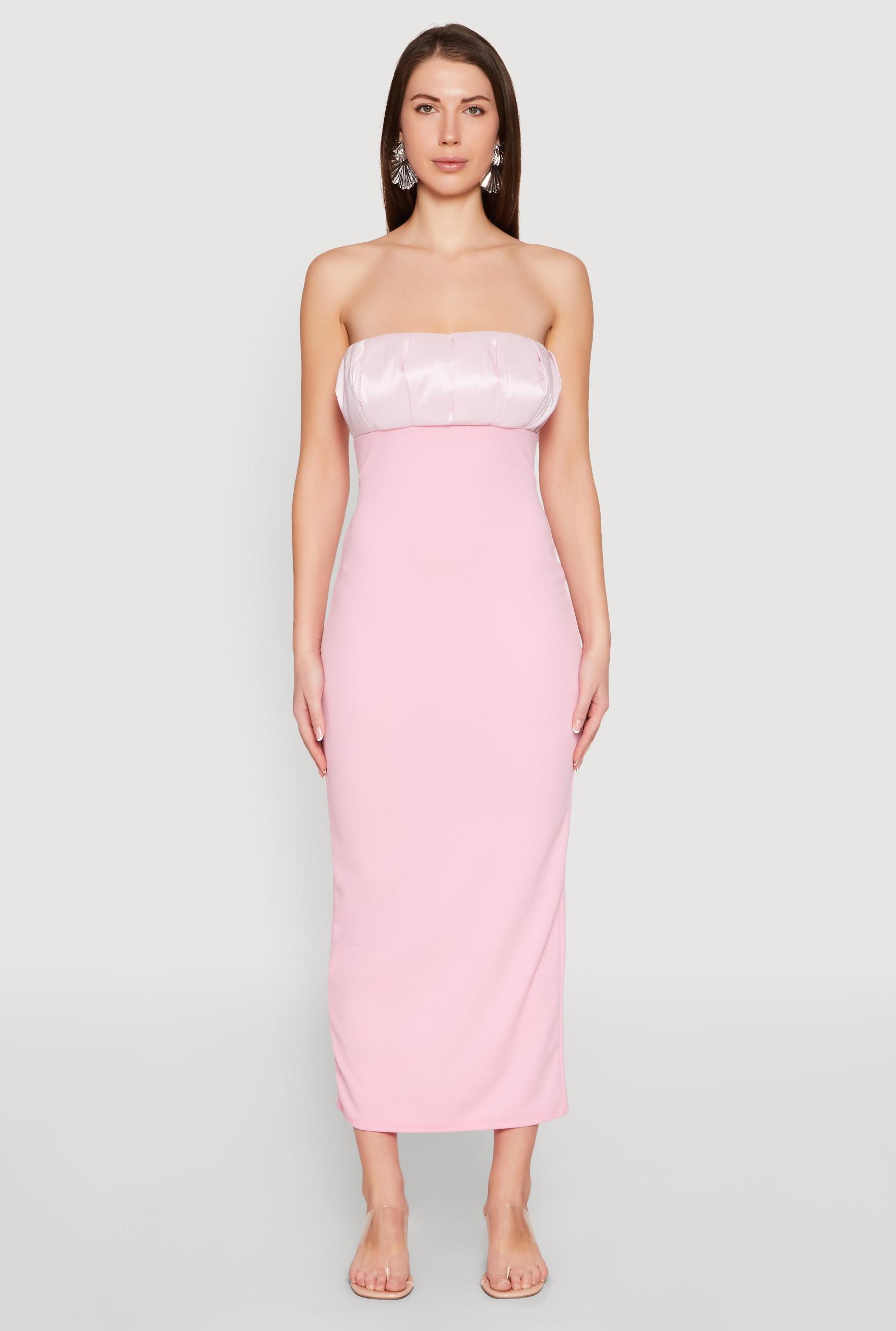 Womens Empire Waist Slit Back Maxi Dress Product Image