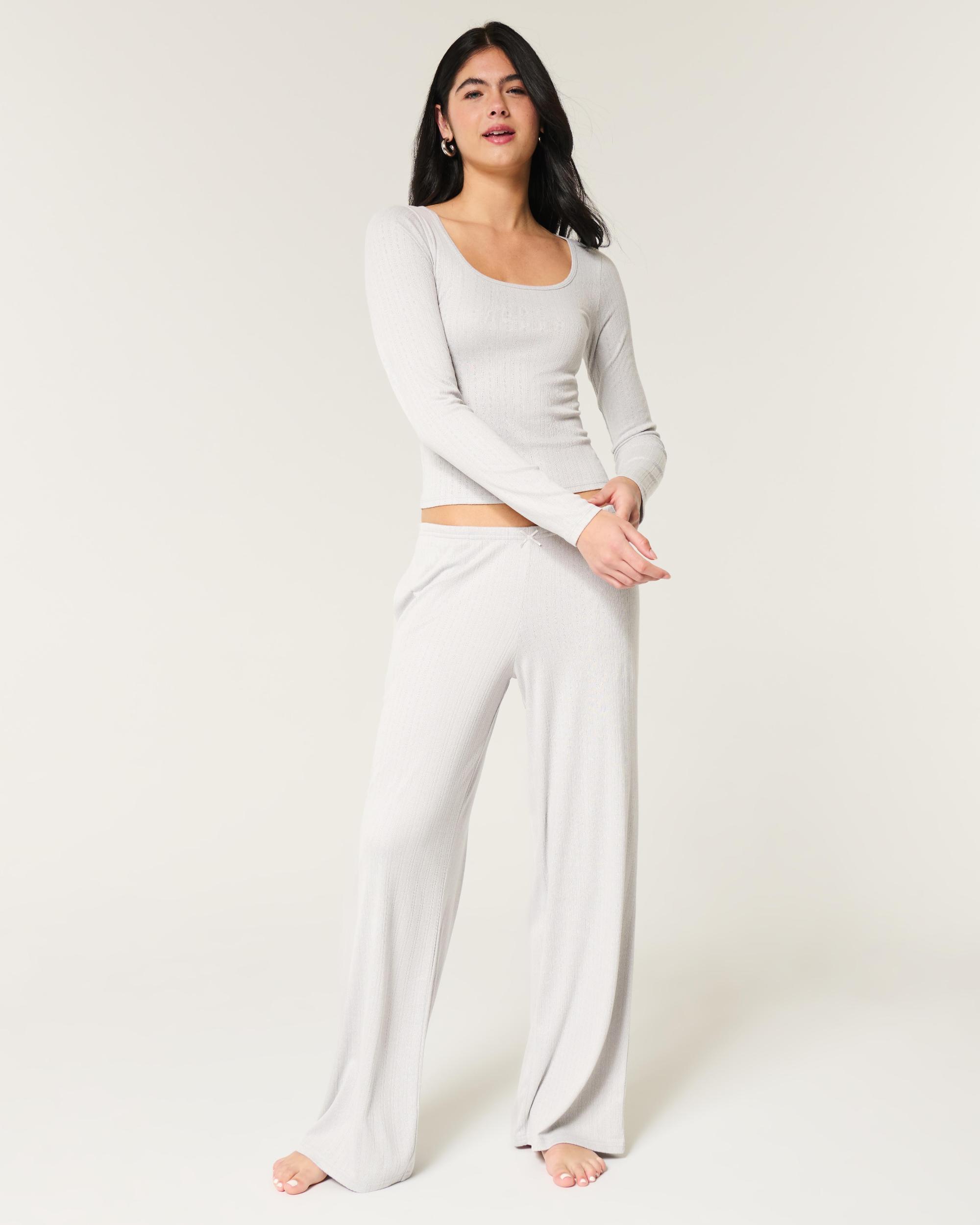 Bear Graphic Pajama Pants Product Image
