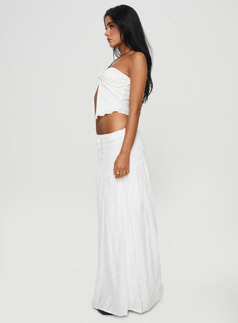 Carana Maxi Skirt White Product Image