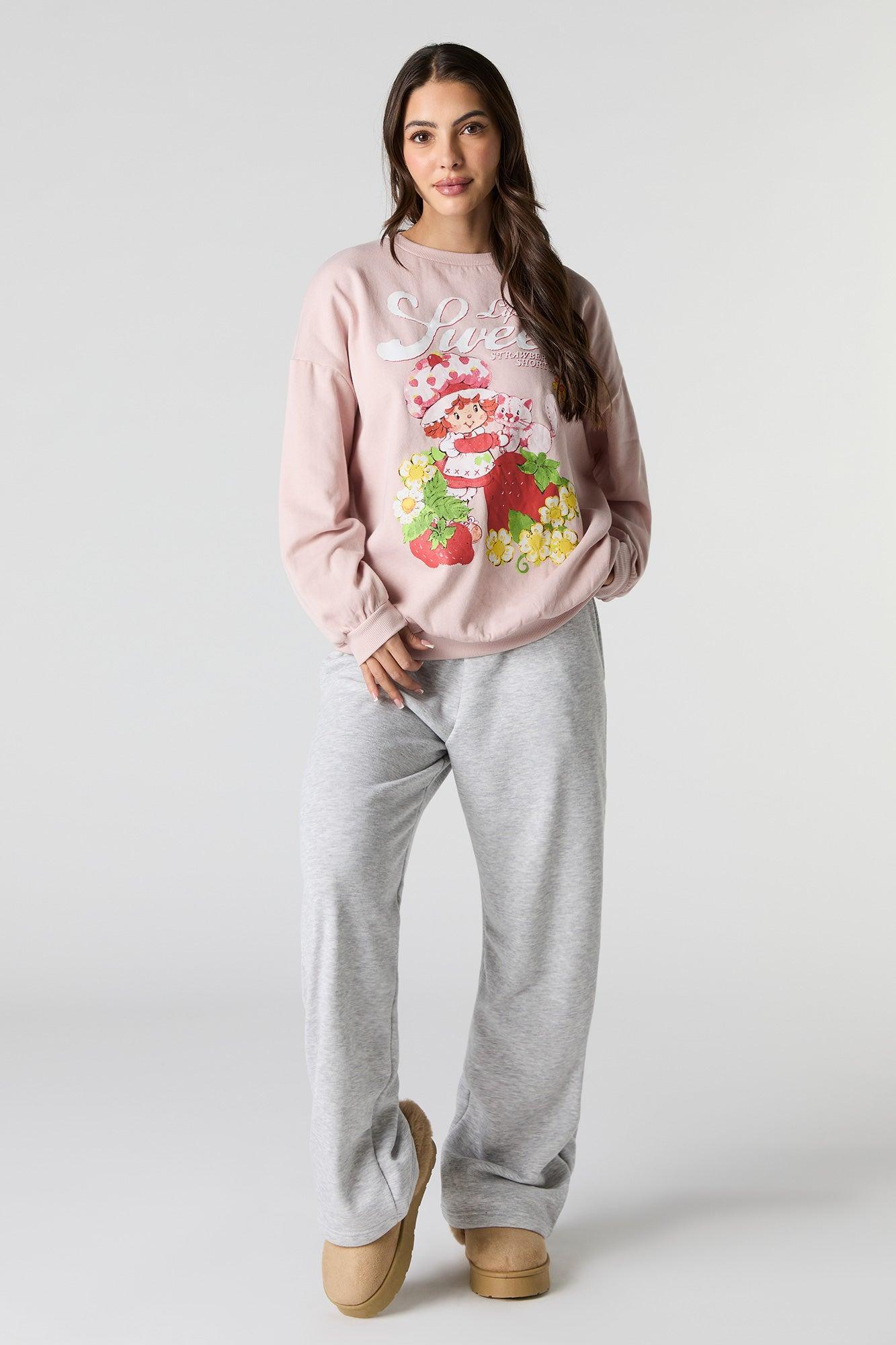 Strawberry Shortcake Graphic Fleece Sweatshirt Female Product Image