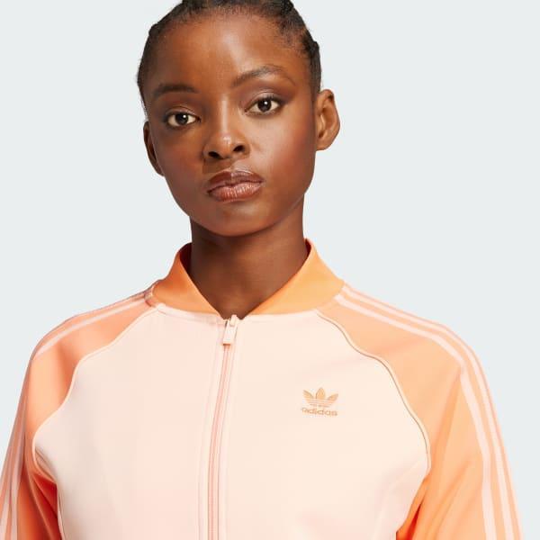 adidas Adicolor Classics SST Track Jacket Glow Pink XS Womens Product Image