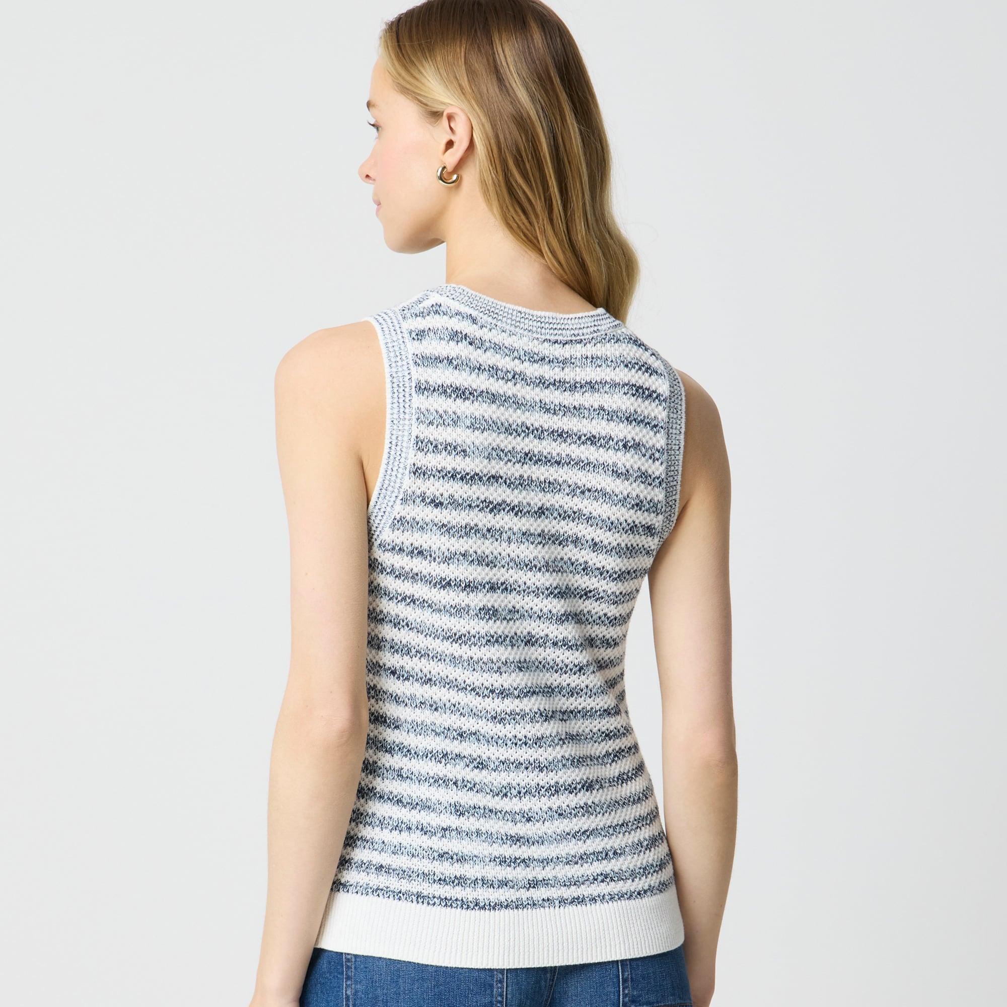 Striped textured sweater-tank Product Image
