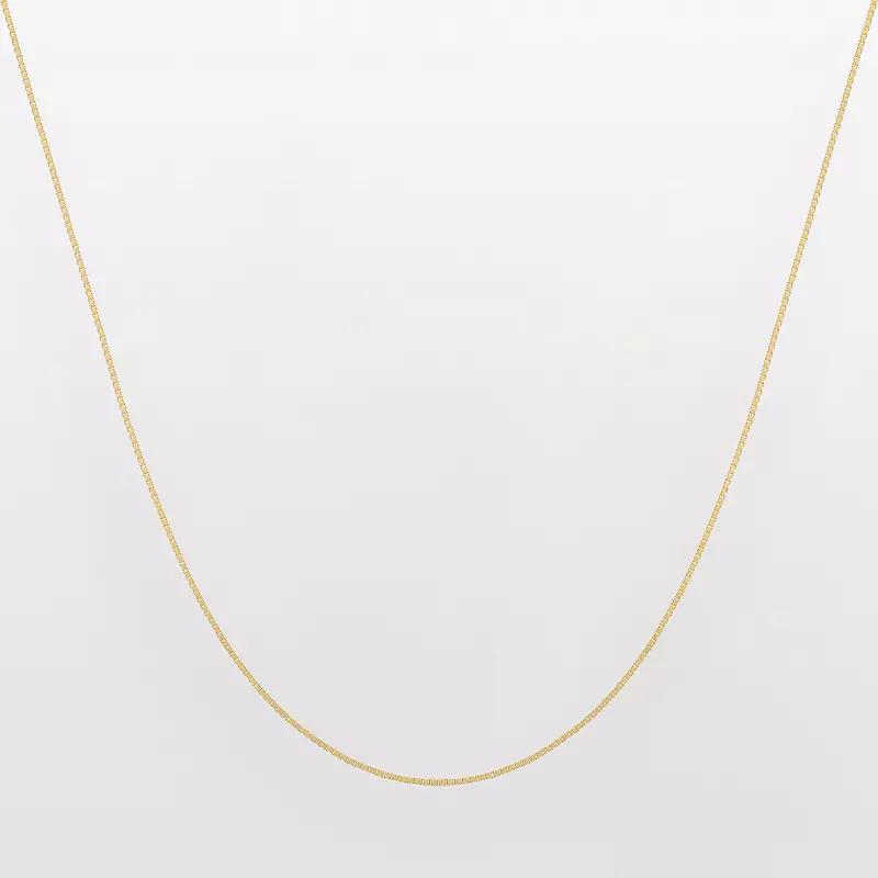 Everlasting Gold 14k Gold Venetian Box Chain Necklace, Womens Product Image