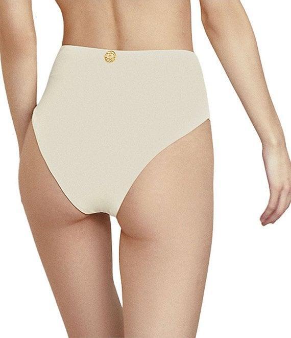 Bahia Maria Solid Moderate Coverage High Waisted Swim Bottom Product Image