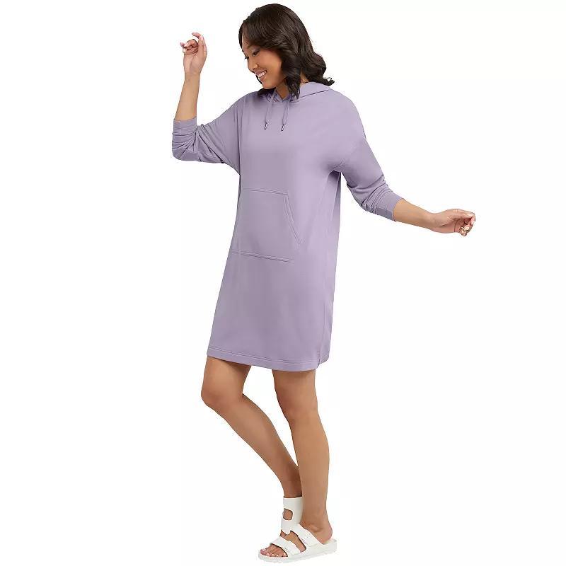 Women's Hanes® Originals Fleece Shirtdress, Size: XXL, Black Product Image
