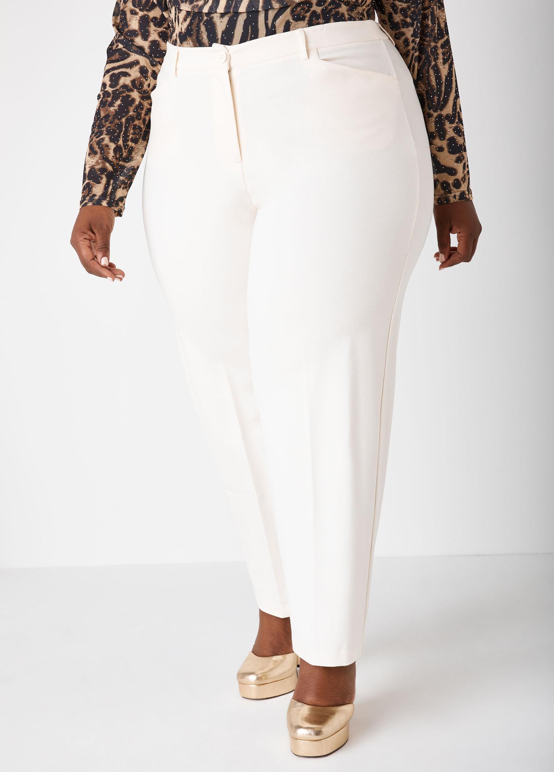 Ponte Straight Leg Trousers Product Image