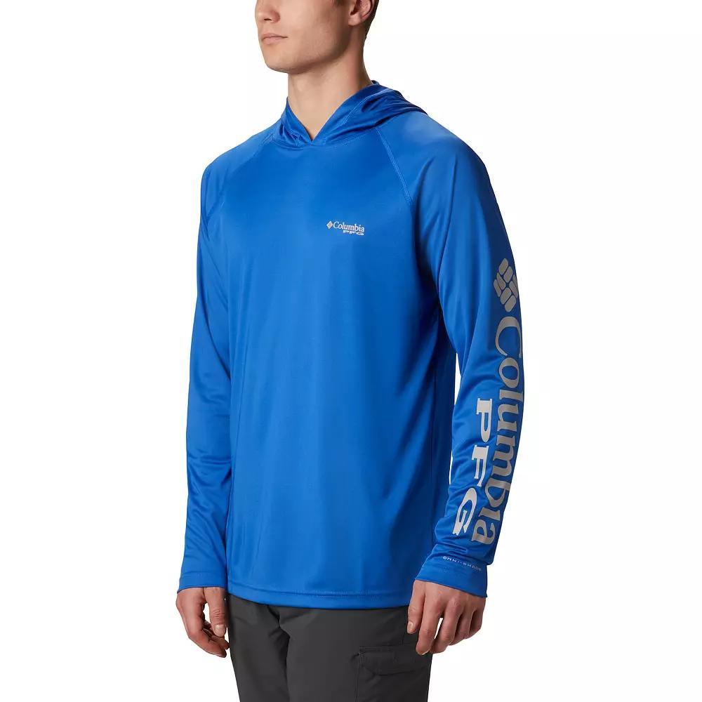 Men's Columbia PFG UPF 50 Terminal Tackle™ Hoodie, Size: Small, Vivid Blue Product Image