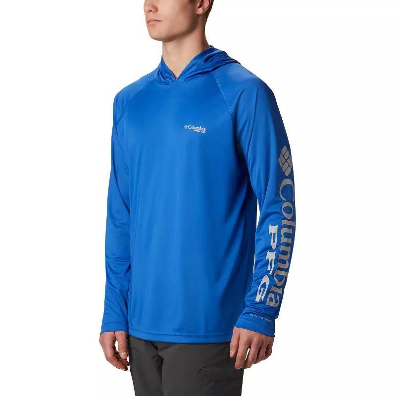 Men's Columbia PFG UPF 50 Terminal Tackle™ Hoodie, Size: Small, Vivid Blue Product Image