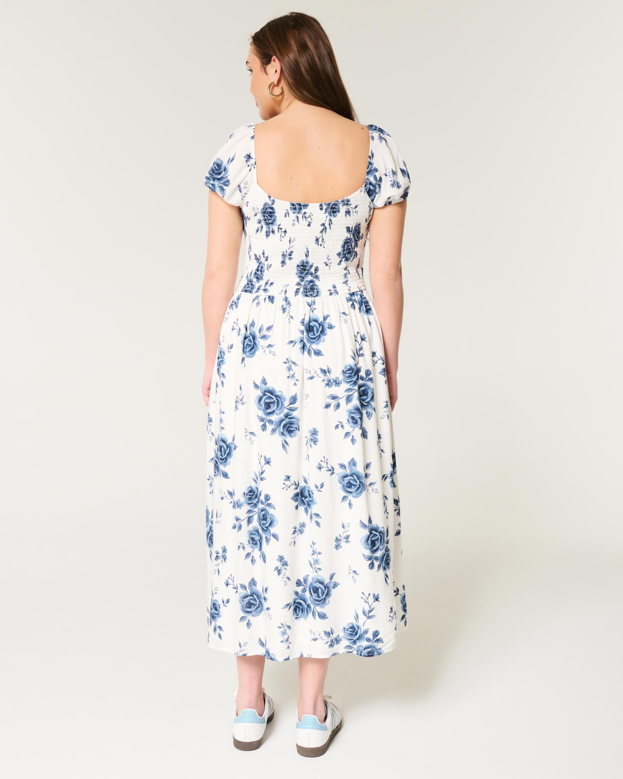 Cinch Bust Drop-Waist Maxi Dress Product Image