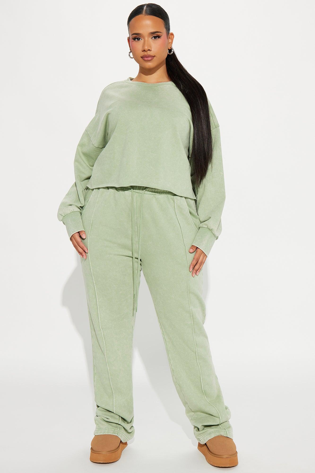 Chill Out Lounge Sweatshirt - Sage Product Image