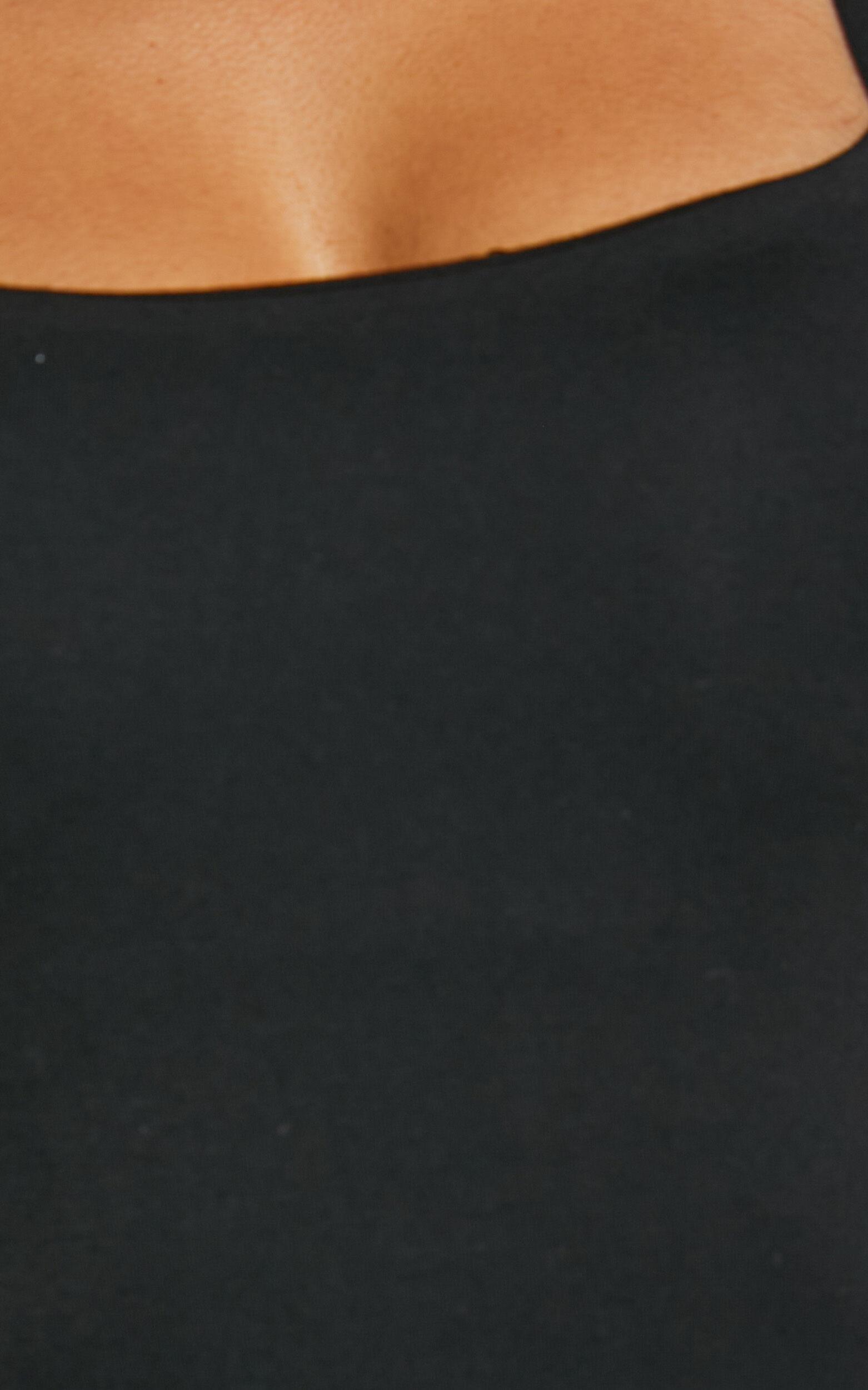 Off My Back Bodysuit - Square Neck Bodysuit in Black Product Image