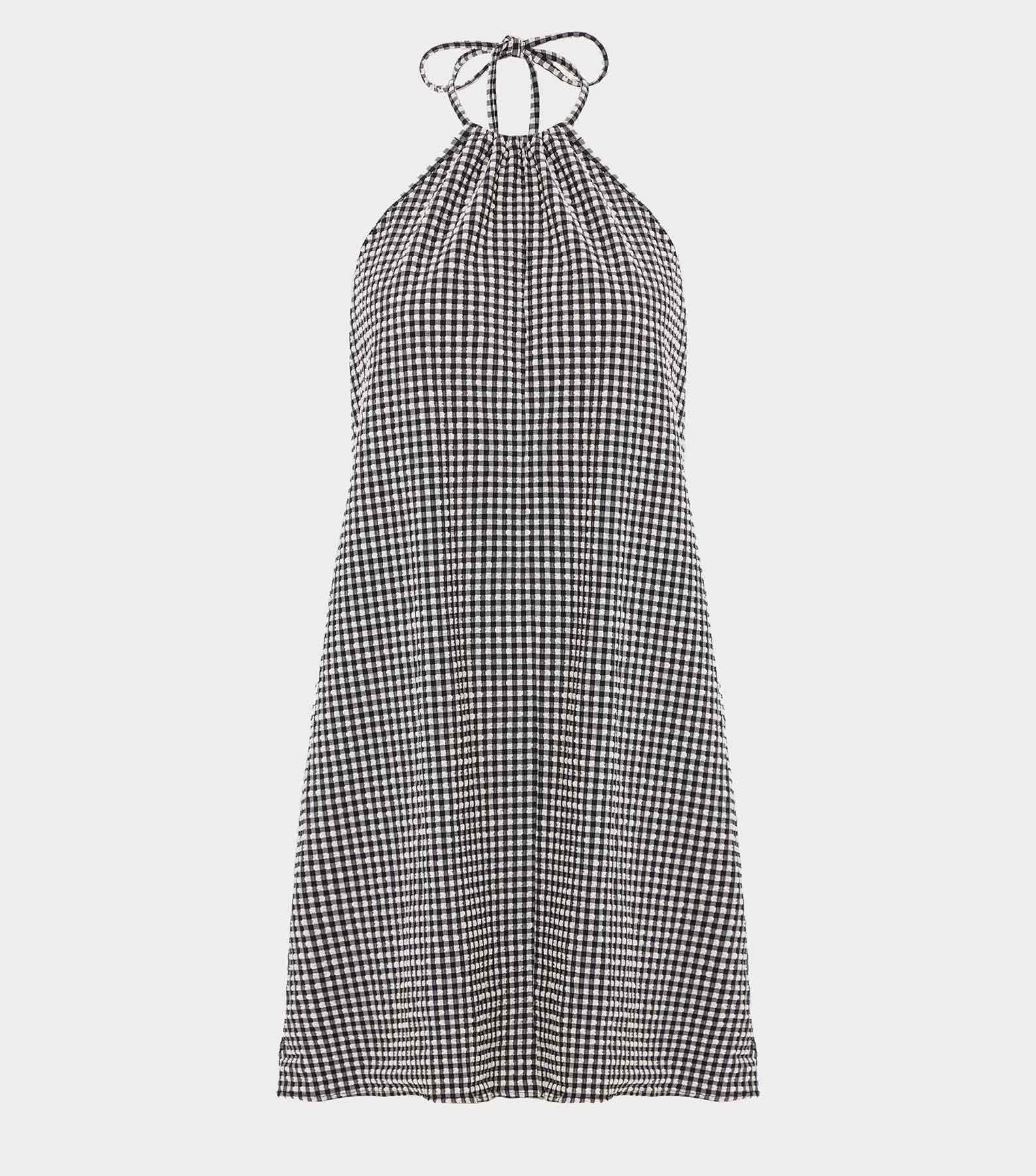 Sofia Gingham Headscarf - Black Gingham Product Image
