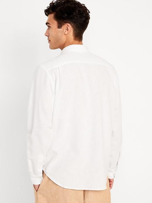 Classic Fit Everyday Linen-Blend Shirt Product Image