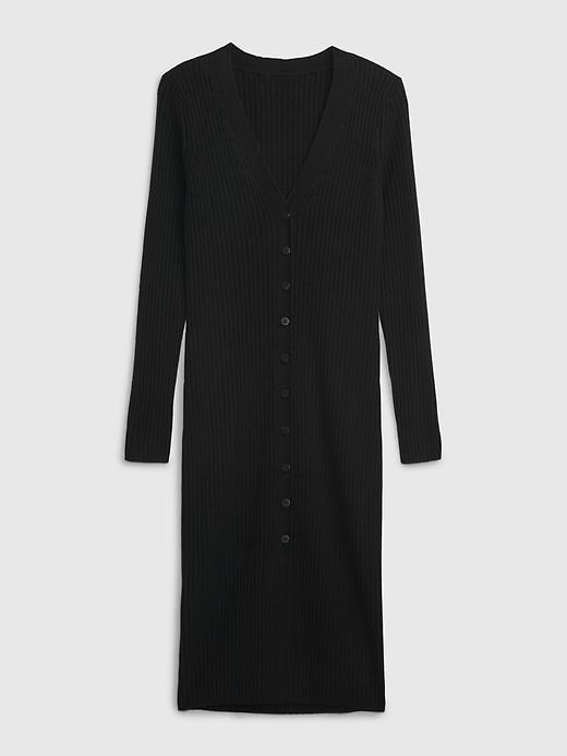 CashSoft Rib Midi Sweater Dress Product Image