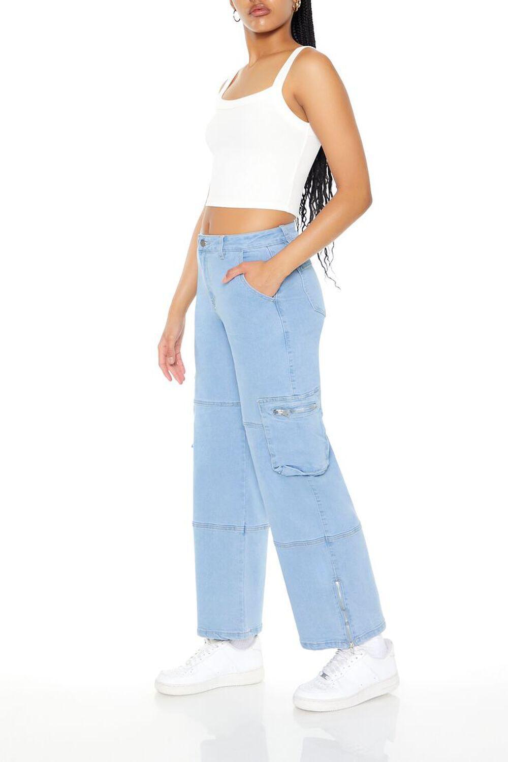 Cargo Straight-Leg Jeans | Forever 21 Product Image