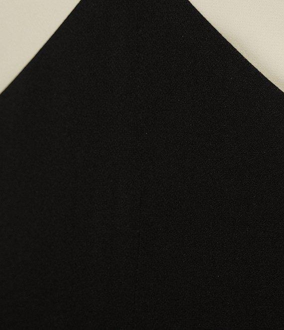 Donna Karan V-Neck Flutter Sleeve Caped Sheath Dress Product Image