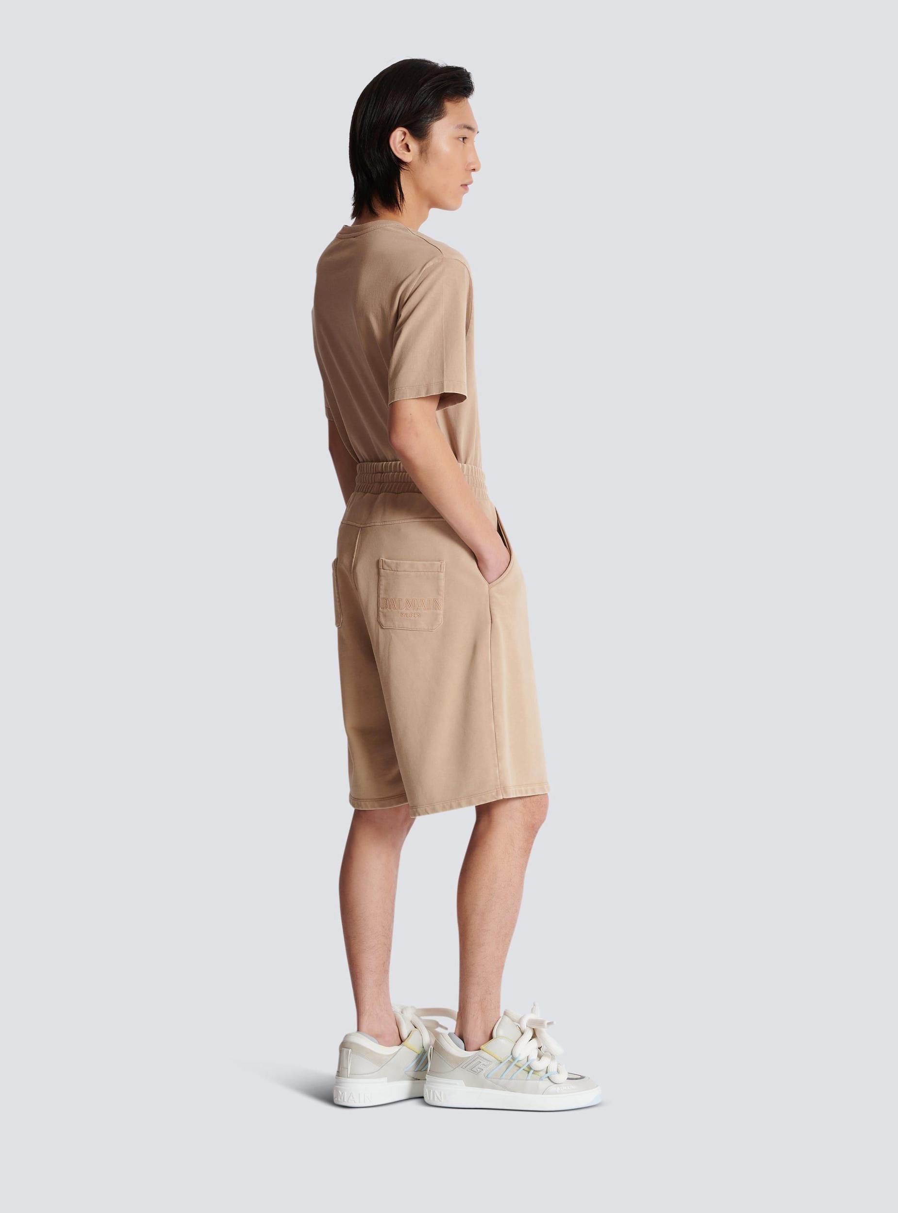 Bermuda shorts with vintage embroidery Product Image