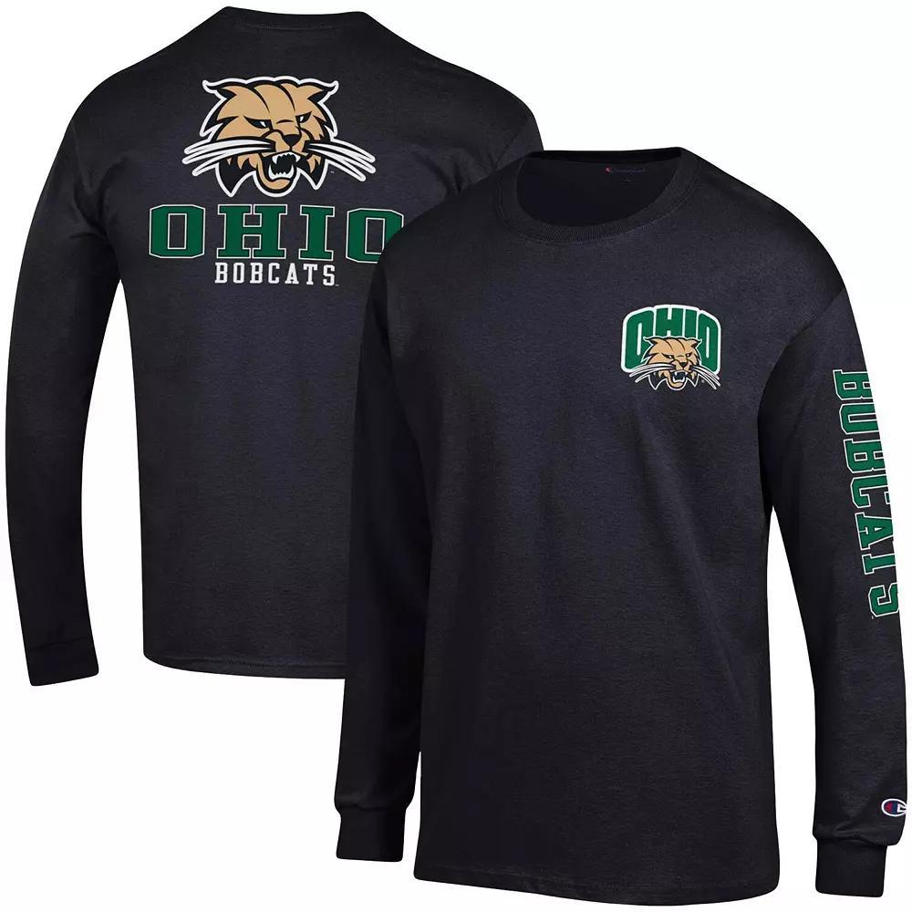 Mens Champion Purdue Boilermakers Team Stack Long Sleeve T-Shirt Product Image