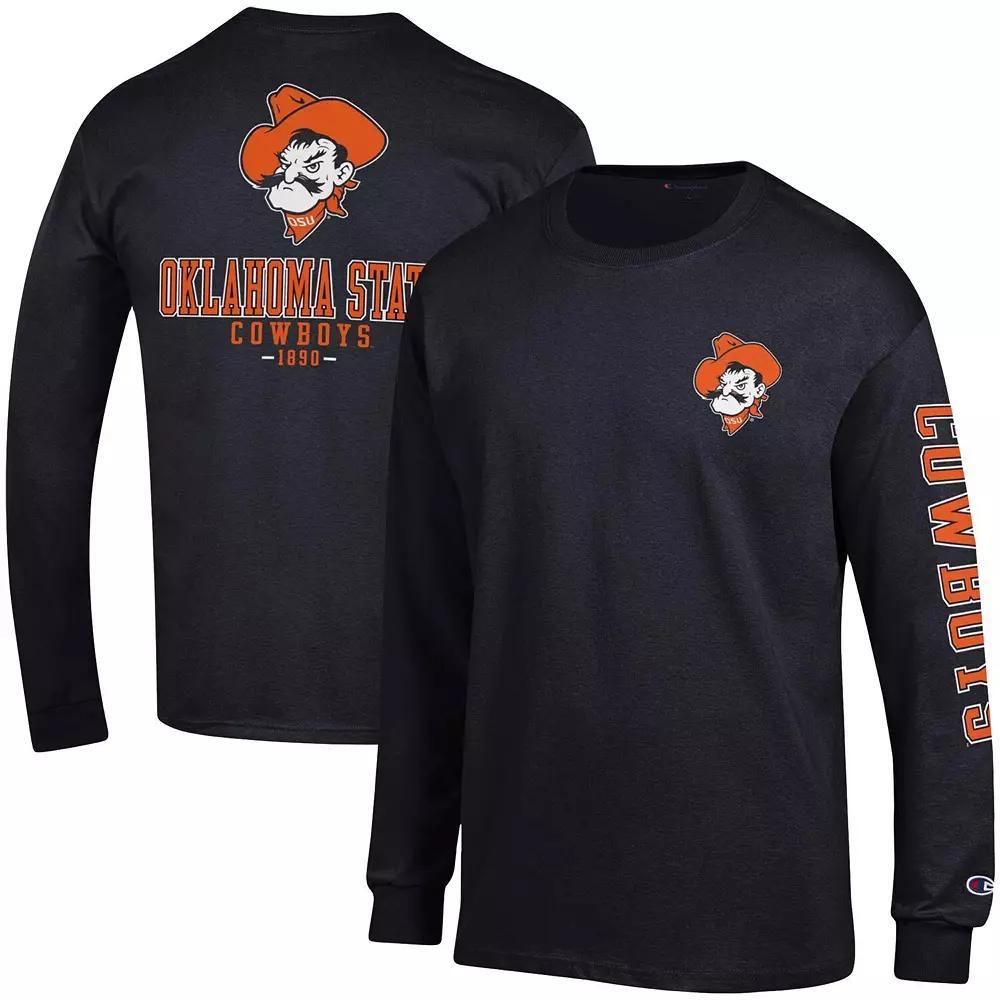 Men's Champion Navy Arizona Wildcats Team Stack Long Sleeve T-Shirt, Size: Medium, Blue Product Image